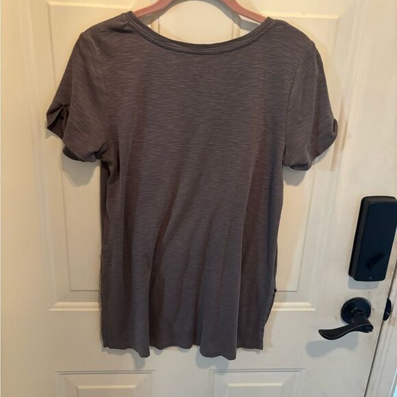 J. Jill Olive Green Pima Cotton Short Sleeve Tee size S - Picture 3 of 4